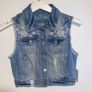 Wallflower Jean Flower Vest